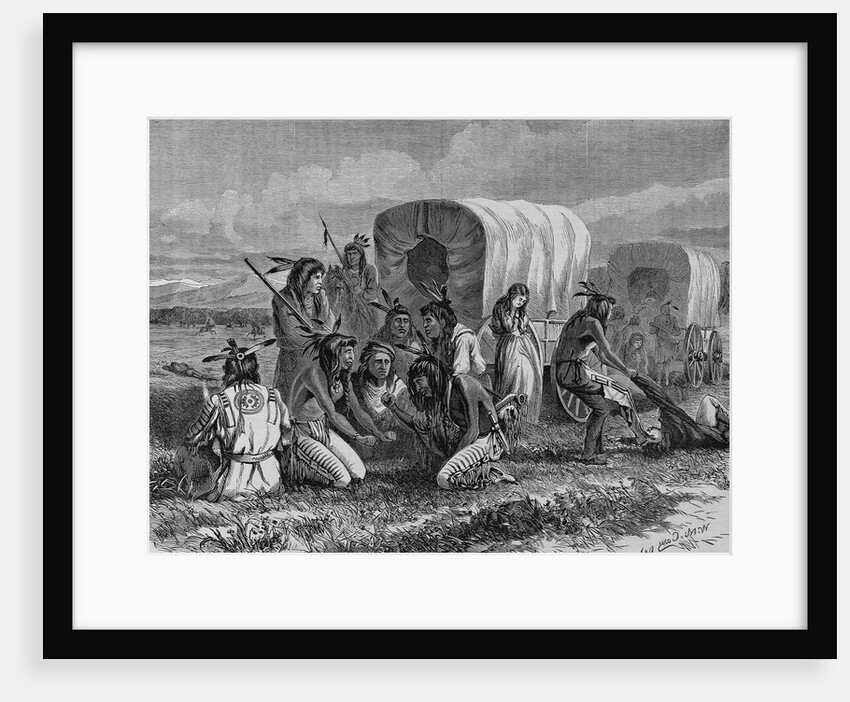 Indians gambling for the possession of a captive by M. W. Cary