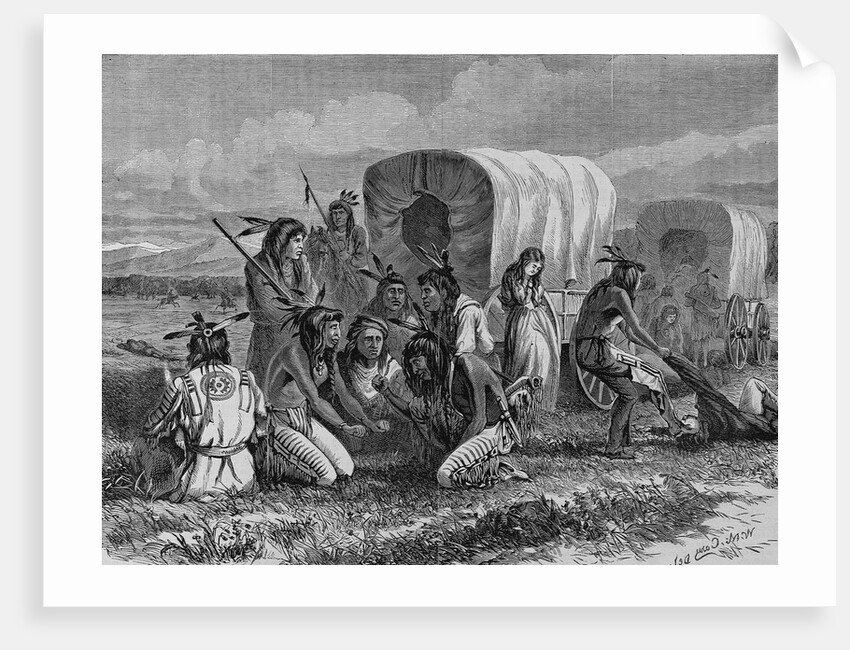Indians gambling for the possession of a captive by M. W. Cary