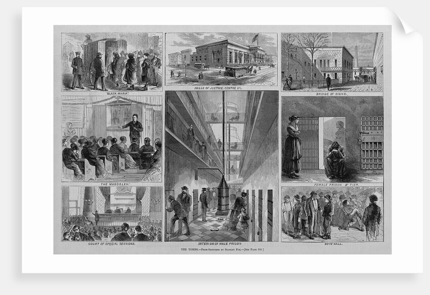 The tombs. From a sketch by Stanley Fox by Anonymous