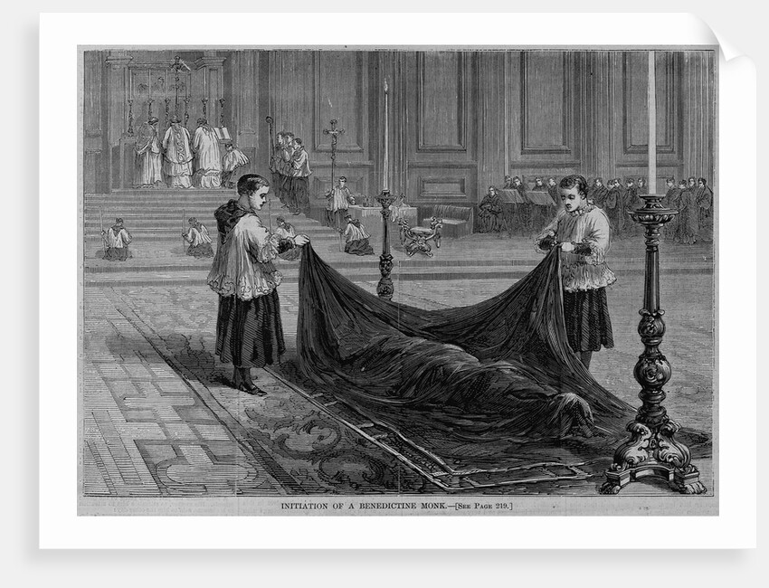 Initiation of a benedictine monk by Anonymous