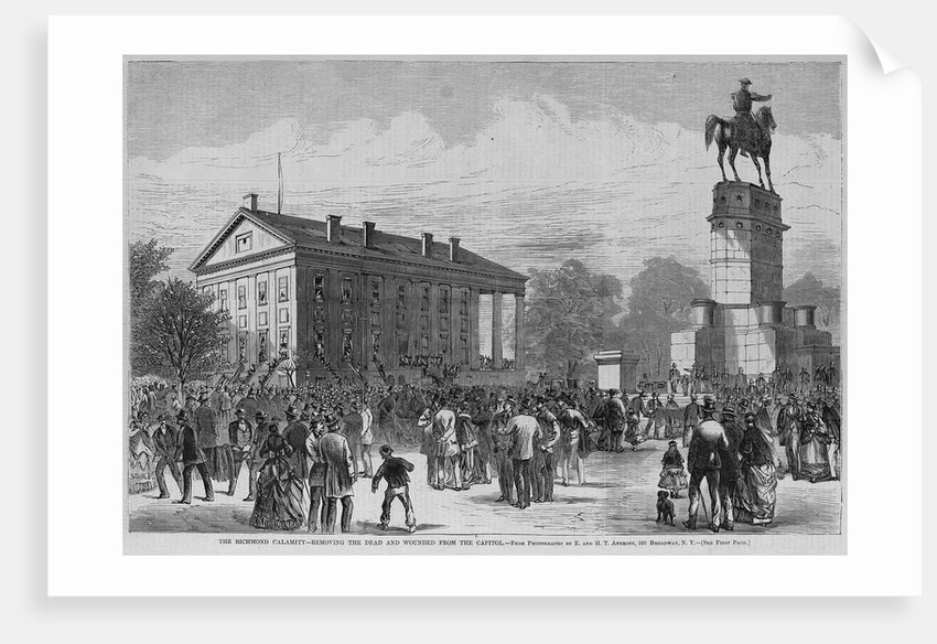 The Richmond calamity - removing the dead and wounded from the capitol by Anonymous