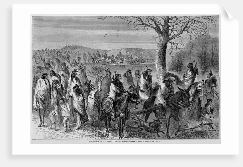 Population of an indian village moving by Theo. R. Davis