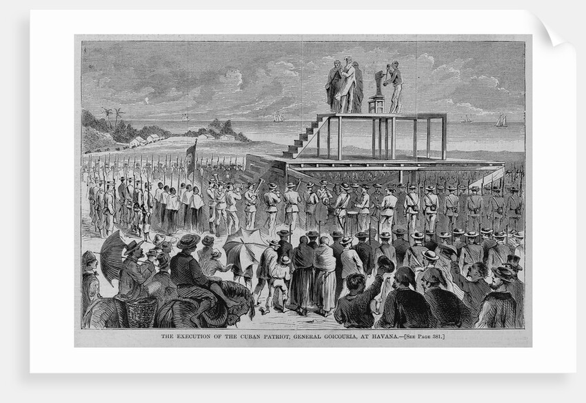 The execution of the Cuban patriot, General Giocouria, at Havana by Anonymous