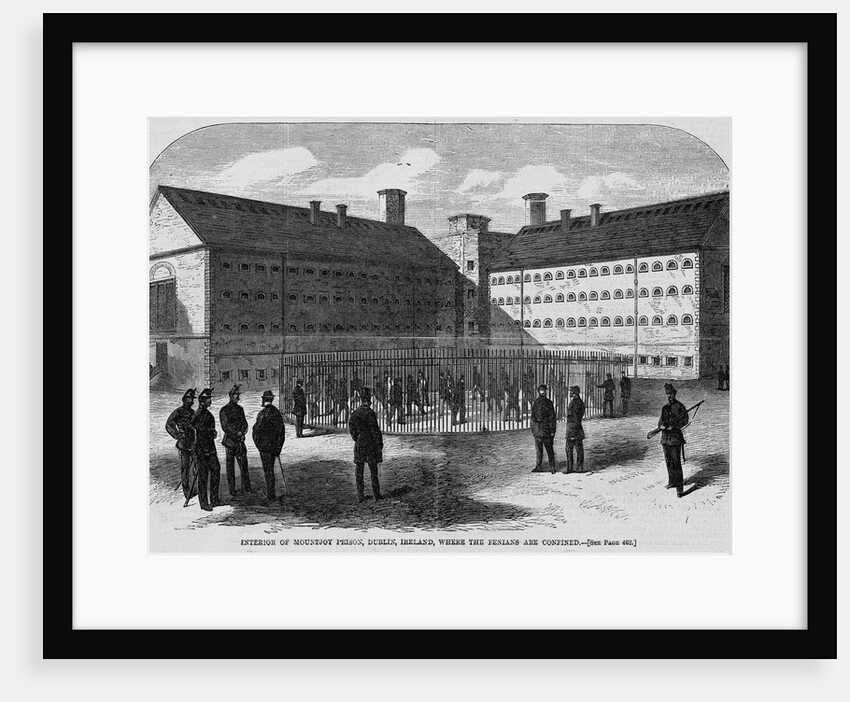 Interior of Mountjoy Prison, Dublin, Ireland, Where the Fenians Are Confined by Anonymous