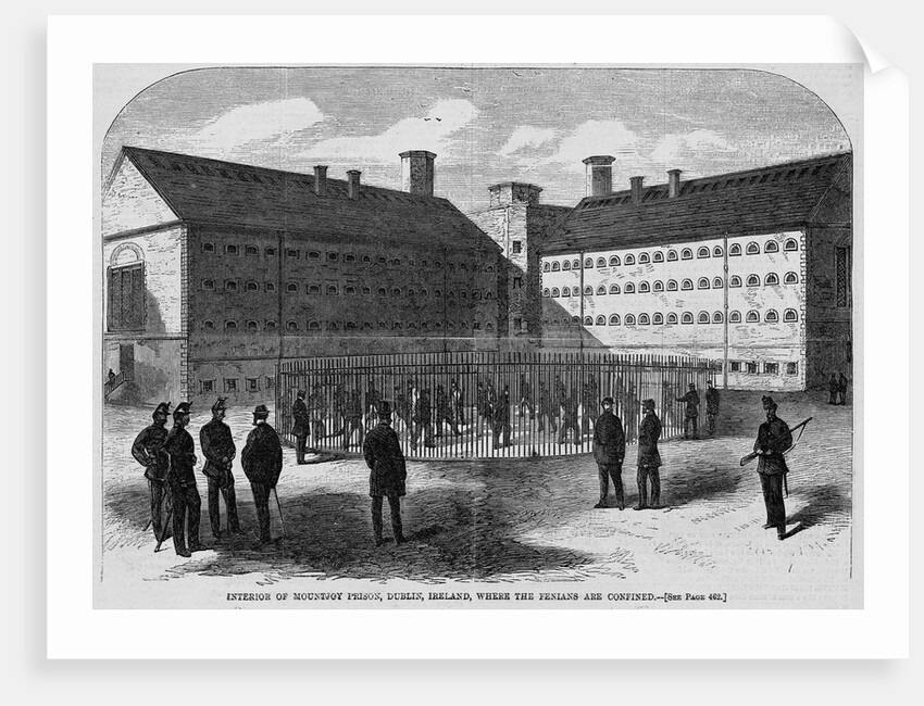 Interior of Mountjoy Prison, Dublin, Ireland, Where the Fenians Are Confined by Anonymous