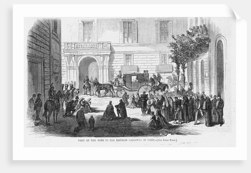 Visit of the Pope to the Empress Carlotta in Rome by Anonymous