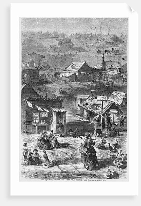 The Squatters of New York - Scene Near Central Park by Anonymous
