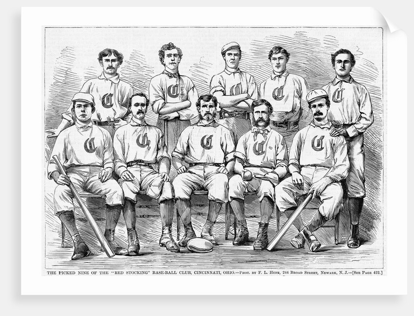 The Picked Nine of the "Red Stocking" Baseball Club, Cincinnati, Ohio by Anonymous