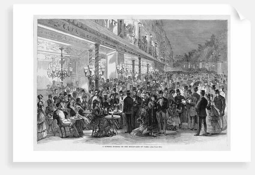 A Summer Evening on the Boulevards of Paris by Anonymous