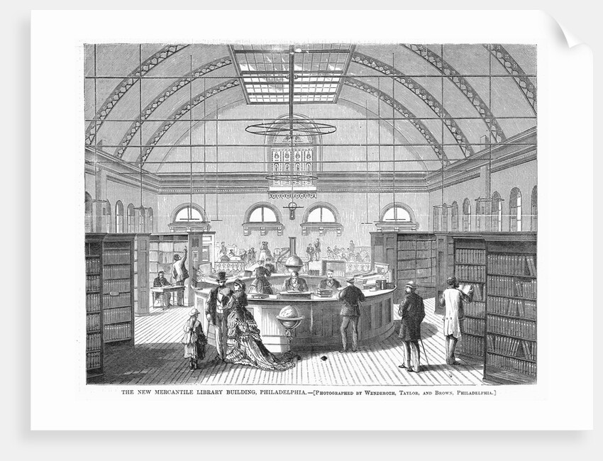 The New Mercantile Library Building, Philadelphia by Anonymous