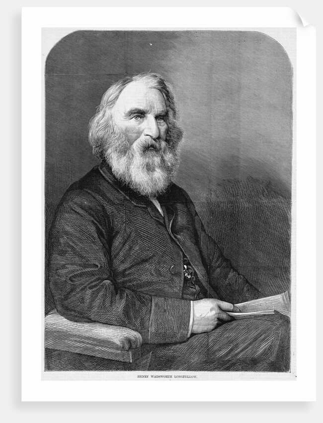 Henry Wadsworth Longfellow Magazine Illustration Published in Harper's Weekly by Anonymous