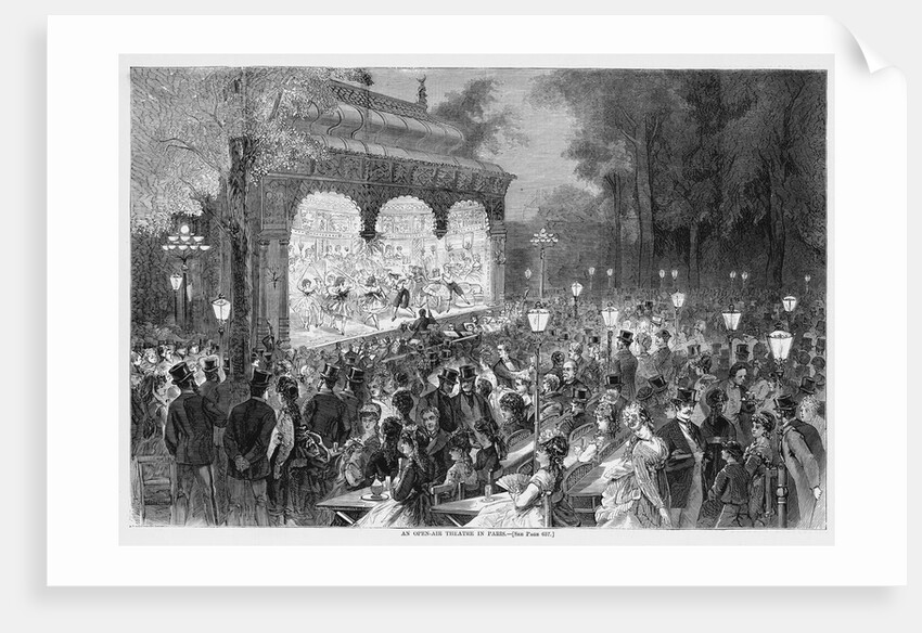 An Open Air Theatre in Paris by Anonymous