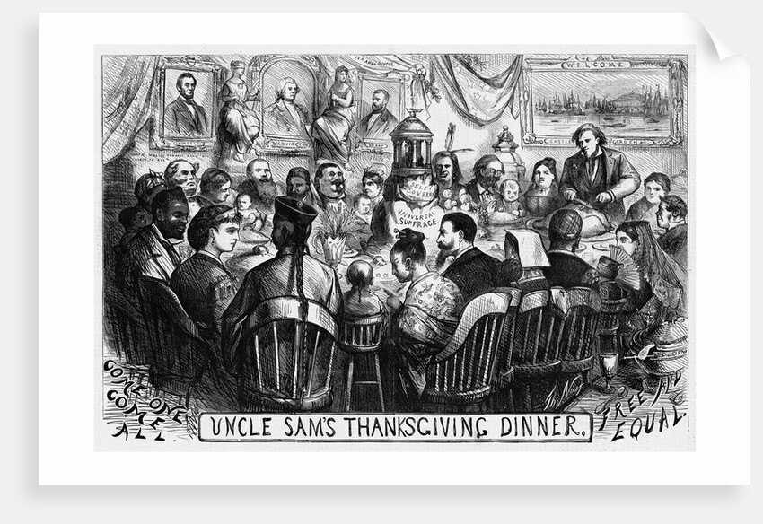 Uncle Sam's Thanksgiving Dinner by Anonymous