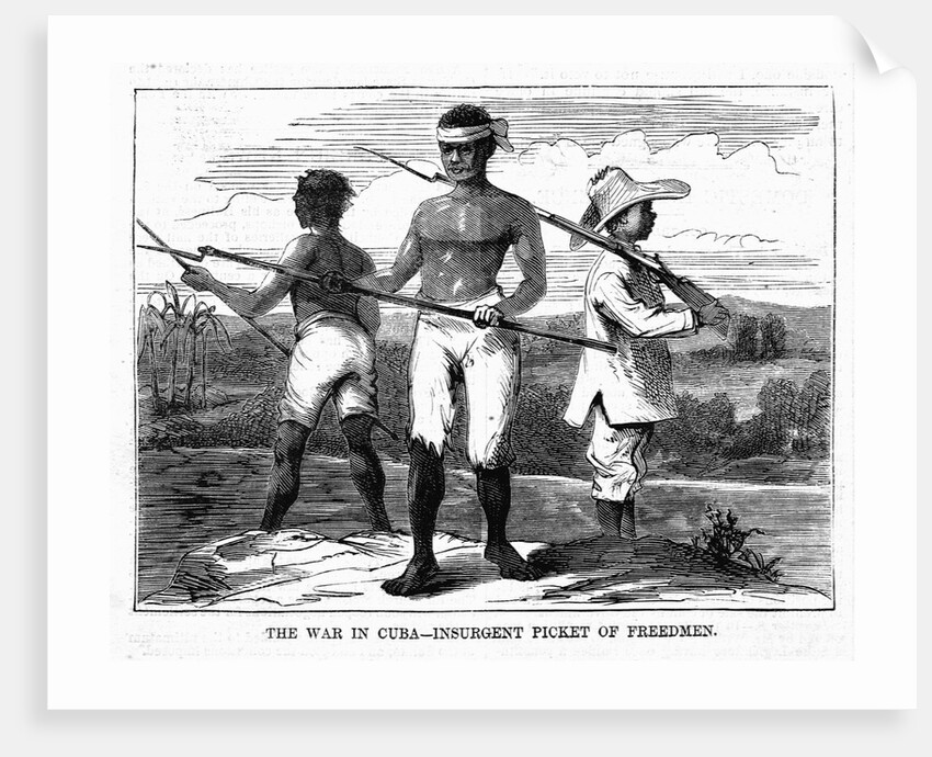 The War in Cuba - Insurgent Picket of Freedmen by Anonymous