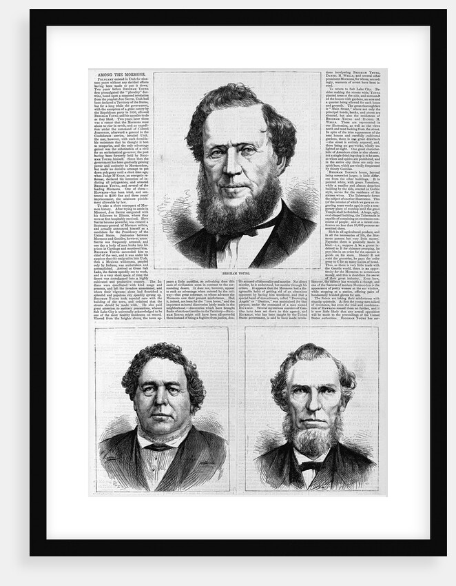 Brigham Young; Daniel H. Wells; George A. Smith; 'Among the Mormons.' by Anonymous