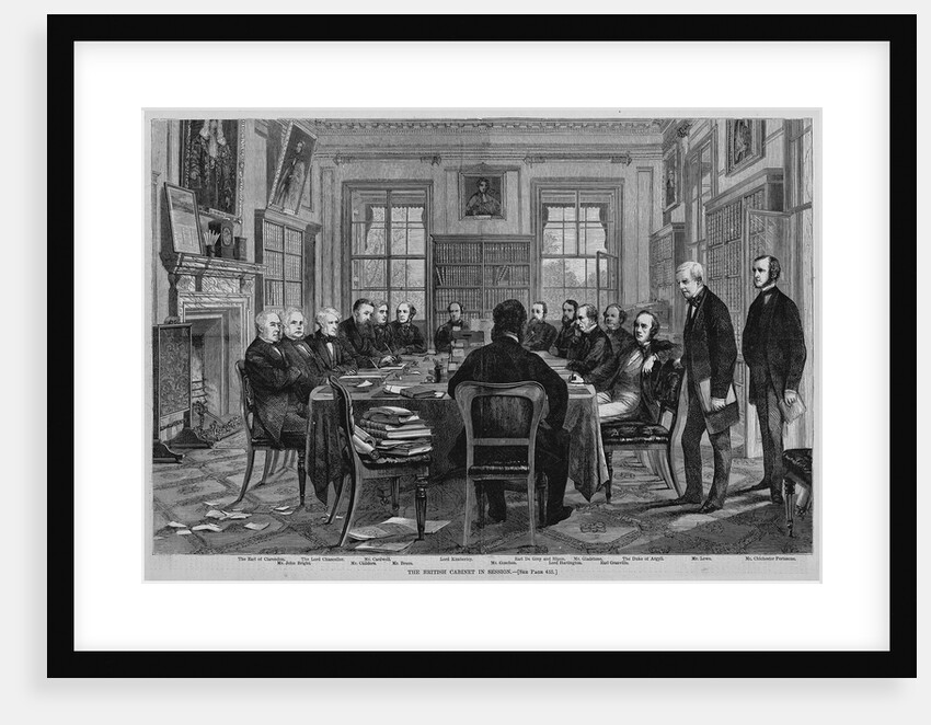 The British Cabinet in session by Anonymous