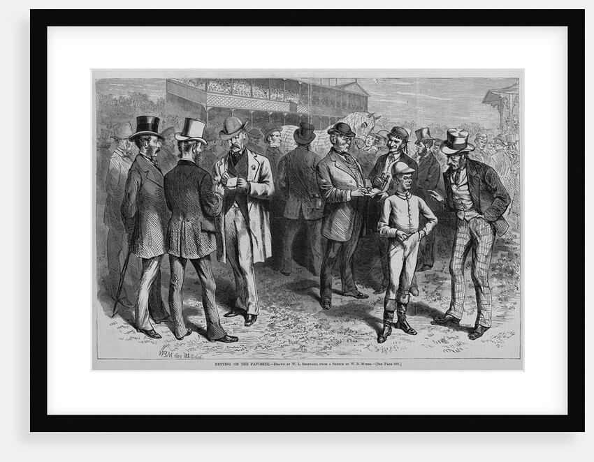 Betting on the favorite by W. L. Sheppard, from a sketch by W. B. Myers by Anonymous
