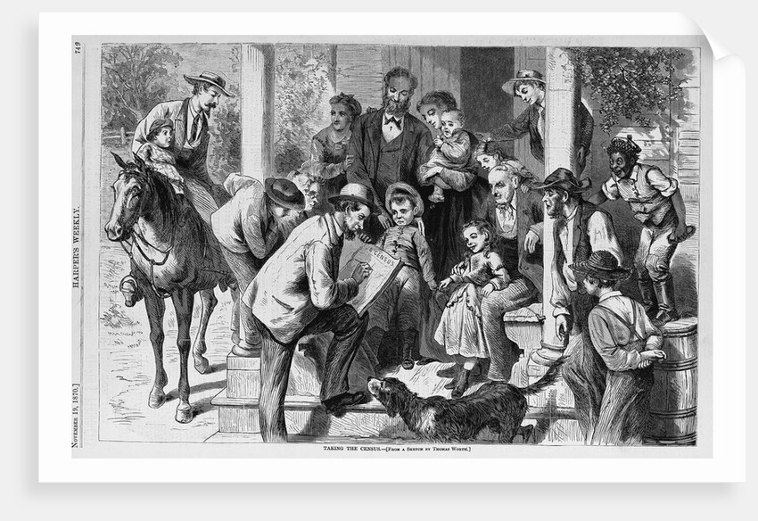 Taking the Census by Thomas Worth