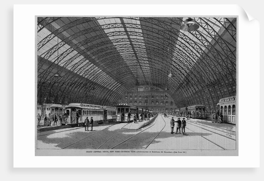 Grand Central Depot, New York, Interior View by Anonymous