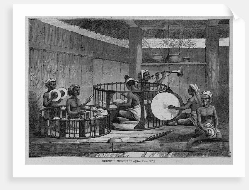 Burmese Musicians by Anonymous