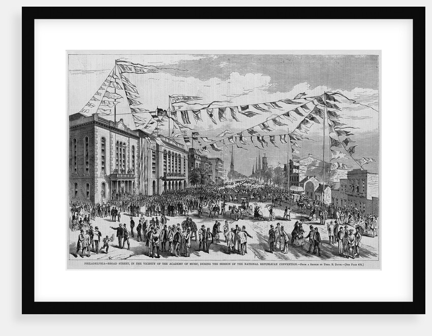 Philadelphia - Board Street, in the Vicinity of the Academy of Music, Durring the Session of the Nati by Anonymous