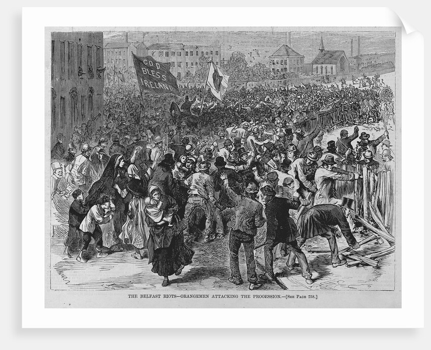 The Belfast Riots - Orangemen Attacking the Procession by Anonymous