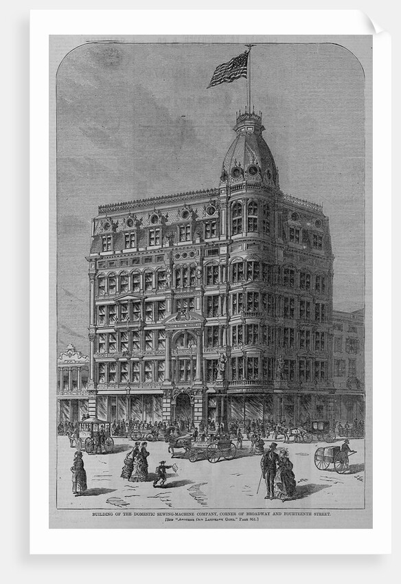 Building of the Domestic Sewing-Machine Company, Corner of Broadway and Fourteenth Street by Anonymous