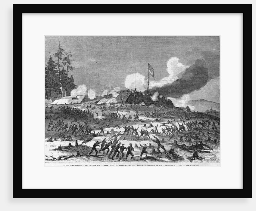 Fort Saunders Assaulted by a Portion of Longstreet's Corps by Anonymous