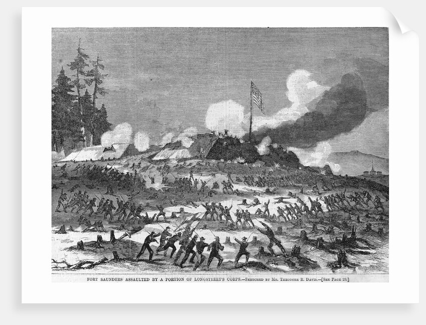 Fort Saunders Assaulted by a Portion of Longstreet's Corps by Anonymous