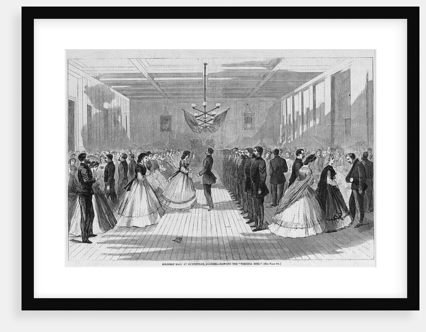 Soldier's Ball at Huntsville, Alabama - Dancing the "Virginia Reel" by Anonymous