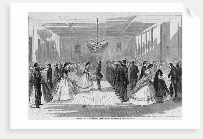 Soldier's Ball at Huntsville, Alabama - Dancing the "Virginia Reel" by Anonymous