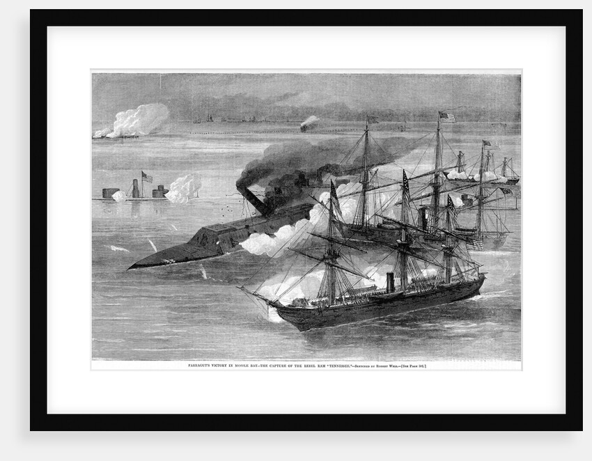 Farragut's Victory in Mobile Bay - The Capture of the Rebel Ram "Tennessee" by Anonymous