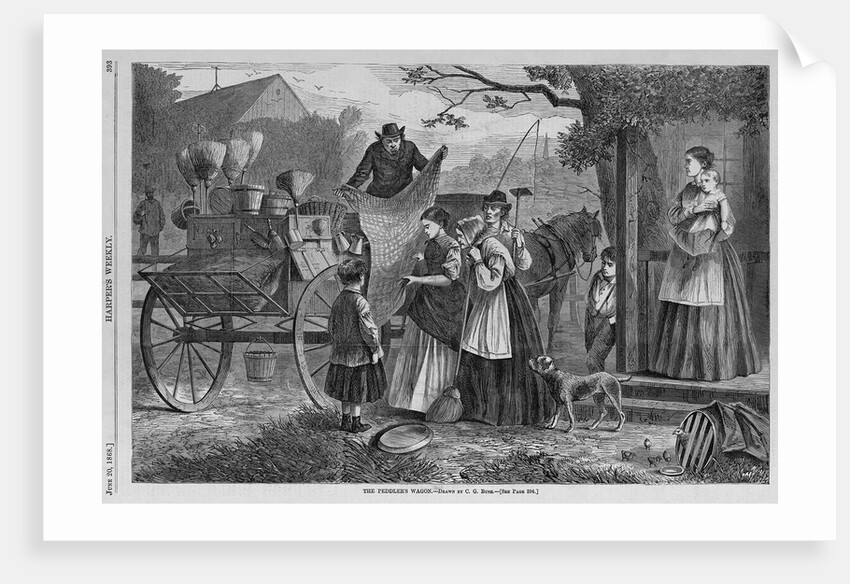 The peddler's wagon by C. G. Bush
