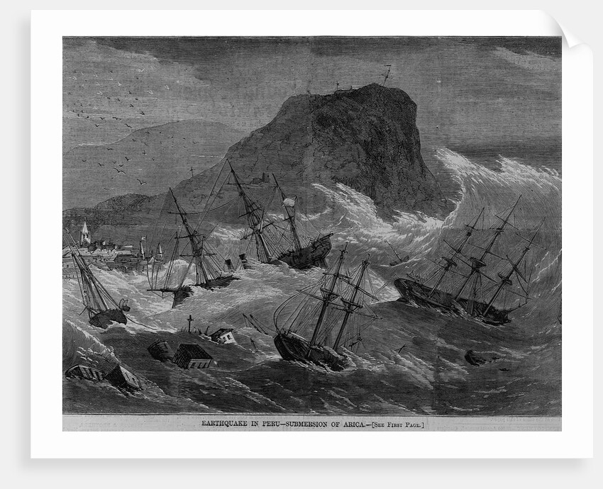 Earthquake in Peru - submersion of Arica by Anonymous