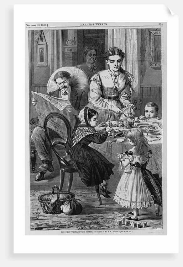 The first thanksgiving dinner by W. S. L. Jewett