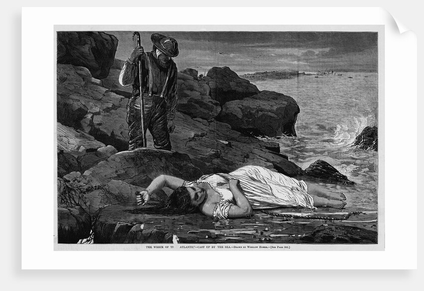 The Wreck of the Atlantic - Cast Up by the Sea by Winslow Homer