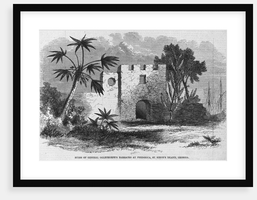 Ruins of General Oglethorp's Barracks at Frederica, St. Simon's Island, Georgia by Anonymous