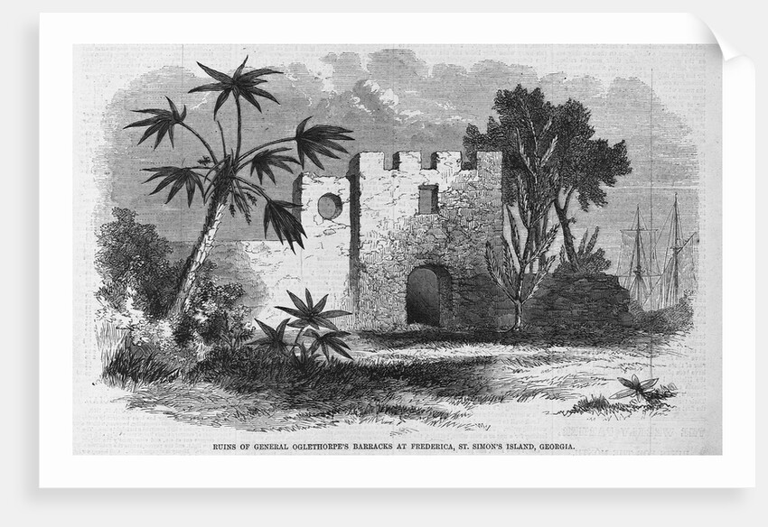 Ruins of General Oglethorp's Barracks at Frederica, St. Simon's Island, Georgia by Anonymous