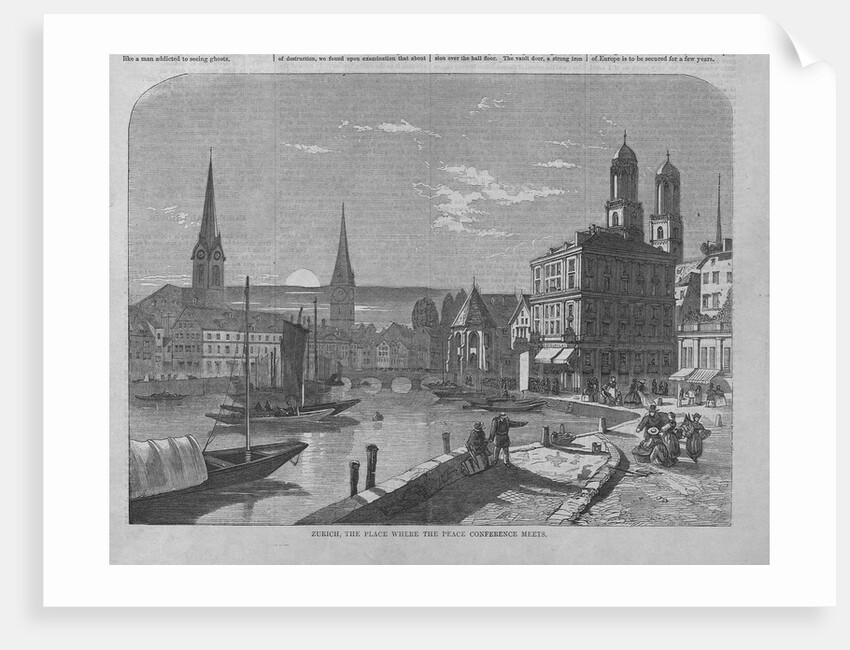 Zurich, the Place Where the Peace Conference Meets by Anonymous