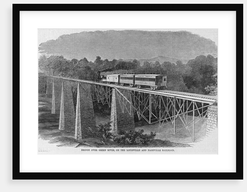 Bridge over Green River, on the Louisville and Nashville railroad by Anonymous