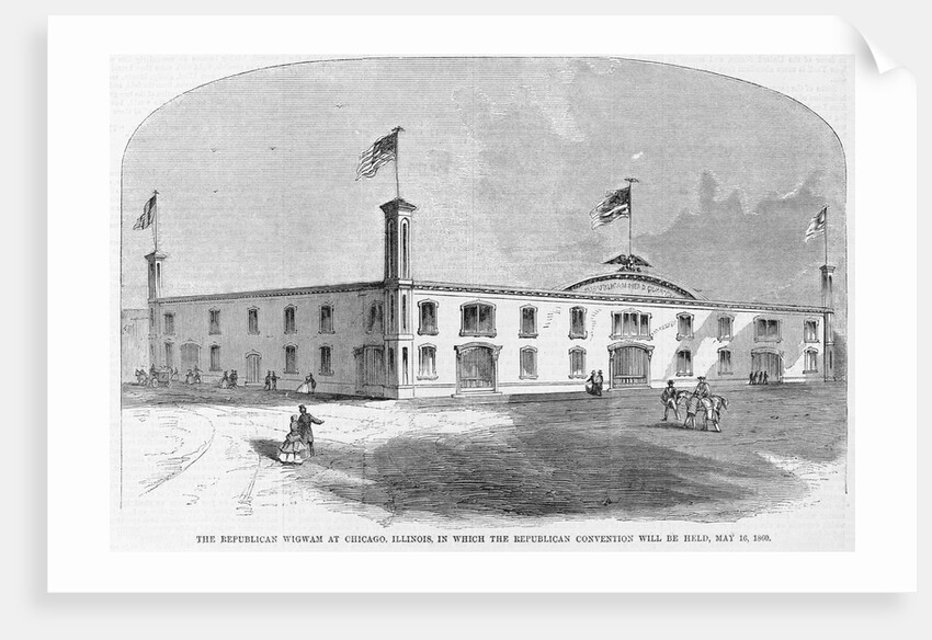 The republican wigwam at Chicago, Illinois, in which the republican convention will be held, May 16, 1860 by Anonymous