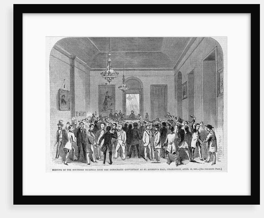 Meeting of the Southern Seceders from the Democratic Convention Magazine Illustration Published in Harper's Weekly by Anonymous