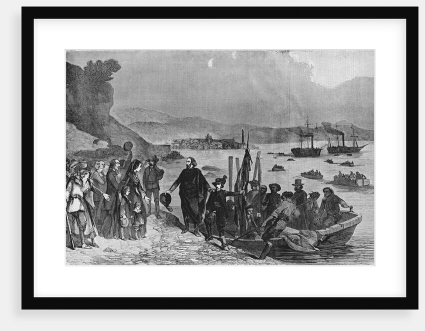 Departure of Garibaldi and his followers from Genoa on the night of May 5, 1860 by Anonymous