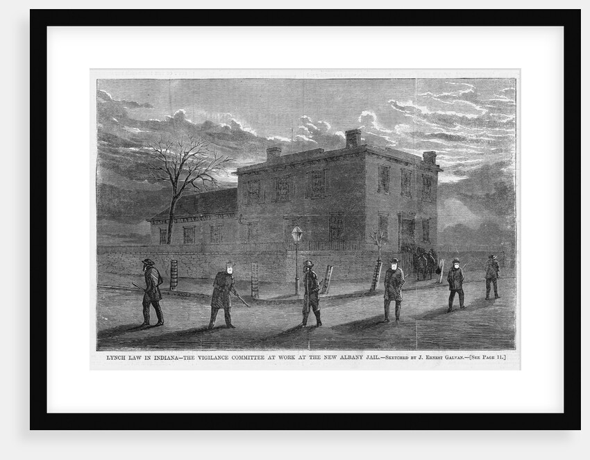 Lynch Law in Indiana - The Vigilance Committee at Work at the New Albany Jail by Anonymous