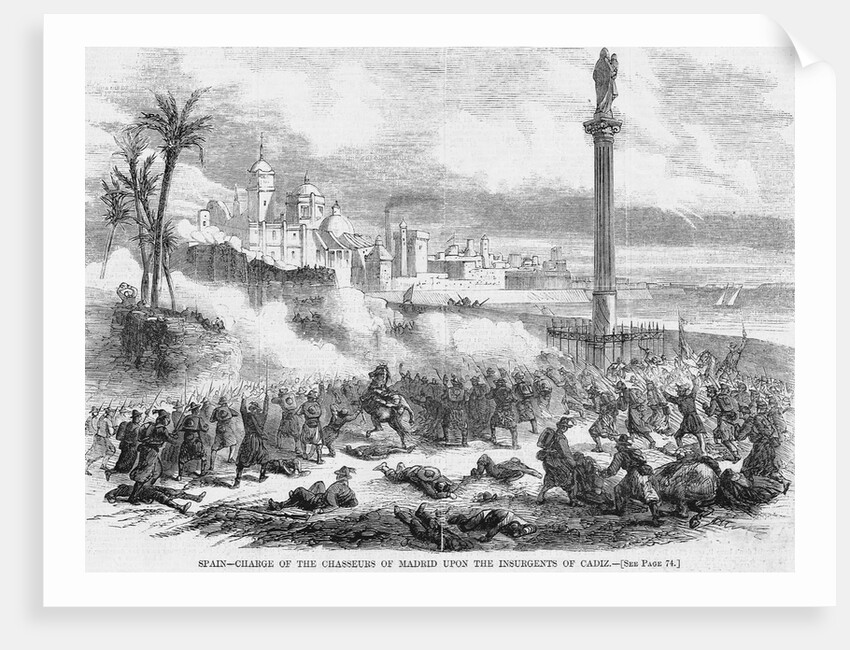 Spain - Charge of the Chasseurs of Madrid Upon the Insurgents of Cadiz by Anonymous