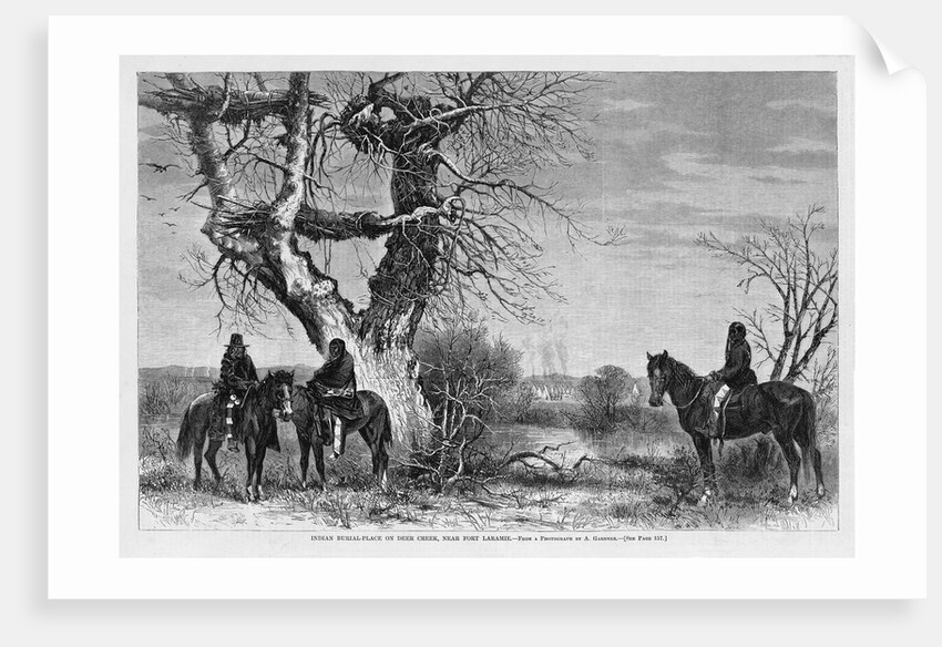 Indian Burial-Place on Deer Creek, Near Fort Laramie by Anonymous