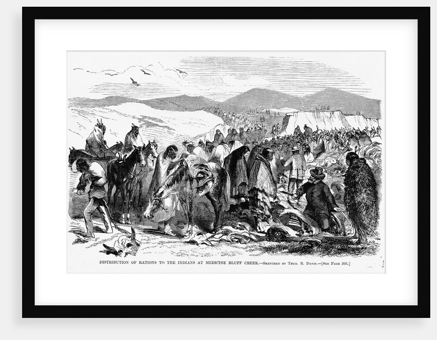 Distribution of Rations to the Indians at Medicine Bluff Creek by Anonymous
