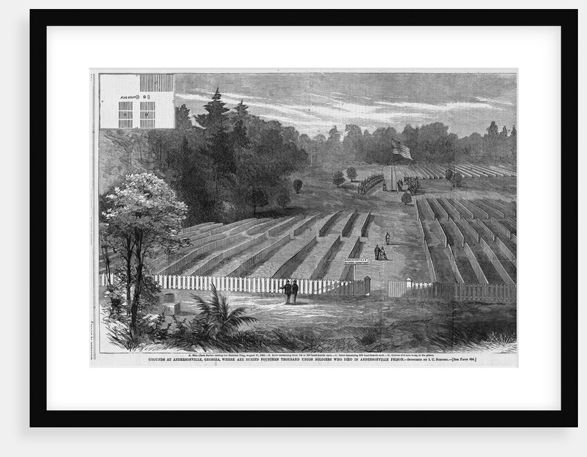 Grounds at Andersonville, Georgia Magazine Illustration Published in Harper's Weekly by Anonymous