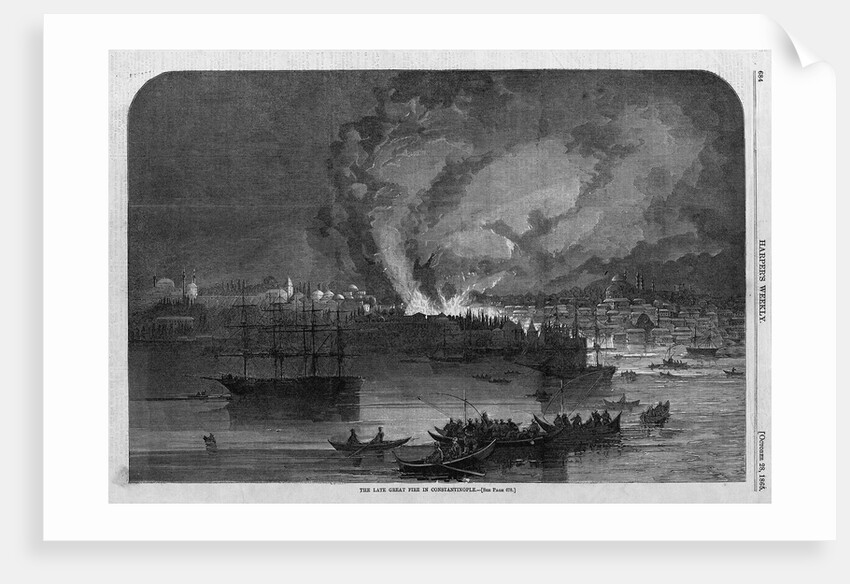 The Late Great Fire in Constantinople by Anonymous