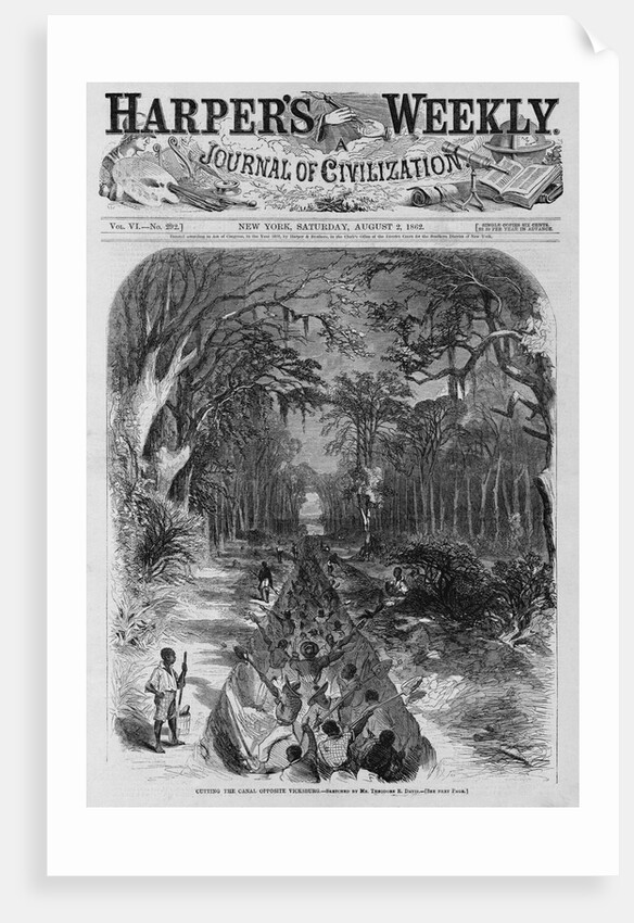 Cutting the Canal Opposite Vicksburg by Anonymous